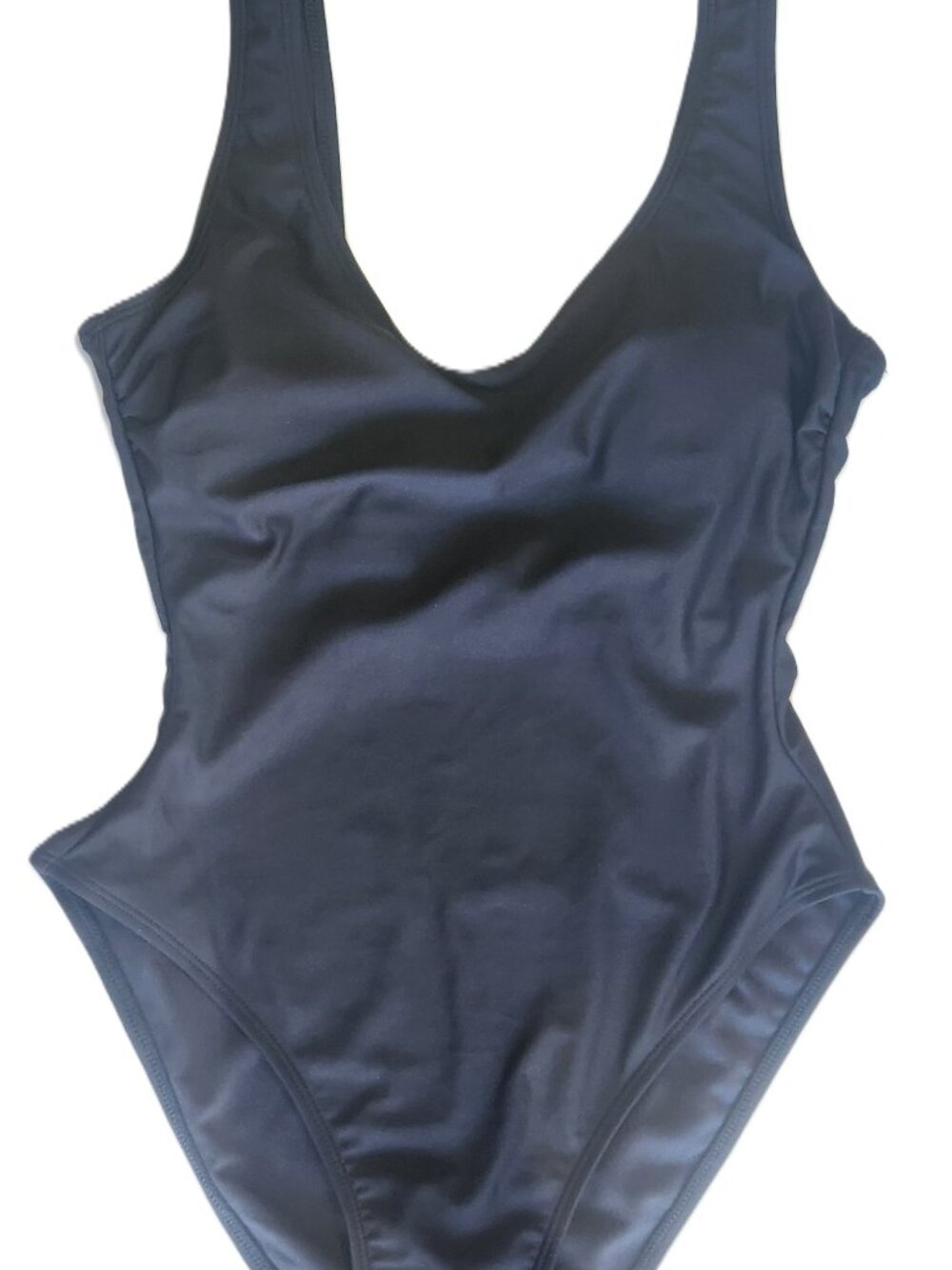 No Boundaries Women's Rich Black Core One Piece Swimsuit - Size S or (4-6)